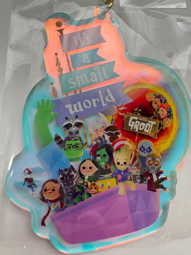 Tokyo Disney Resort Its Small World Groot Keychain Marvel Japan