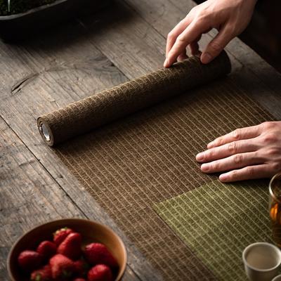 Tea Tray Waterproof Linen Tea Mat Heat Insulation Vintage Desktop Protective Mat Chinese Style Tea Ceremony Tea Cloth Home