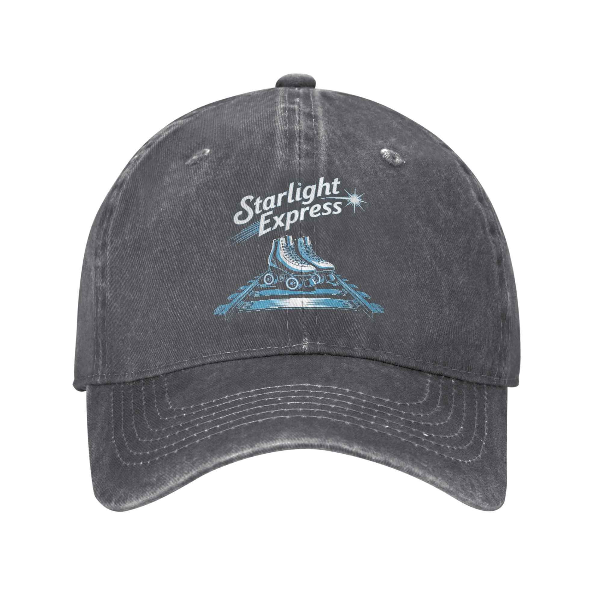 

Starlight Express Musical Theater Baseball Cap Retro Distressed Washed Broadway Snapback Cap Outdoor Running Golf Adjustable Hat Adjustable