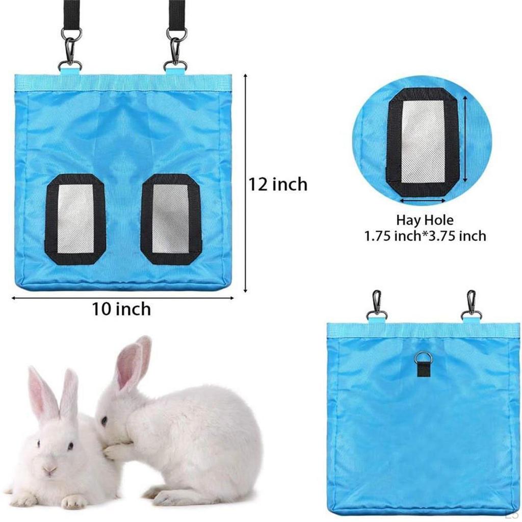 Heu Futtertasche Futterspender, Langlebige Tasche, Hängendes Fütterungsgerät Zubehör für , Aufbewahrung mit 2