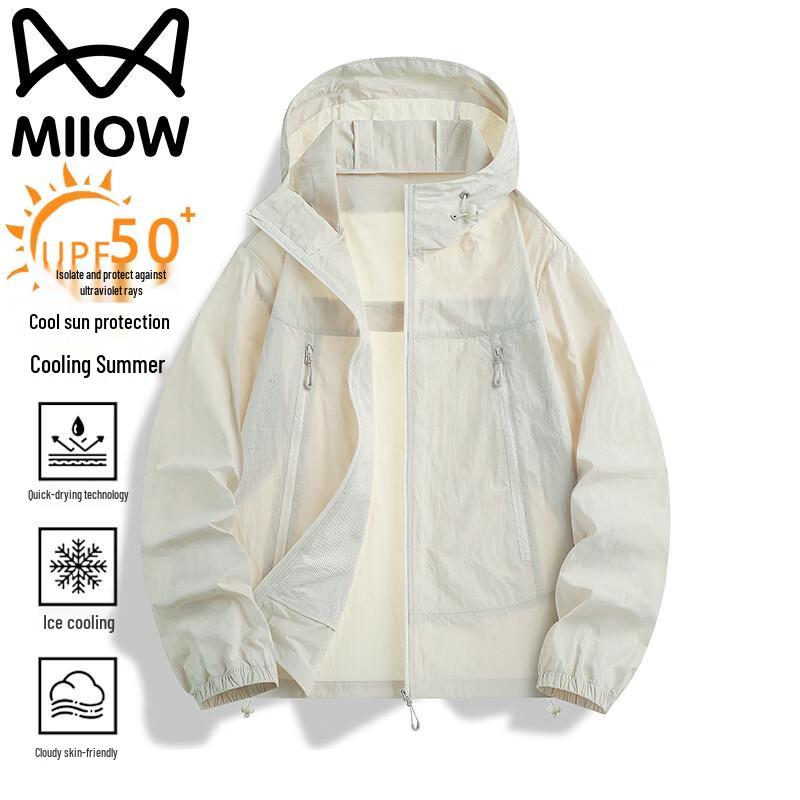 MiiOW Men s Sun Protection Hooded Jacket M