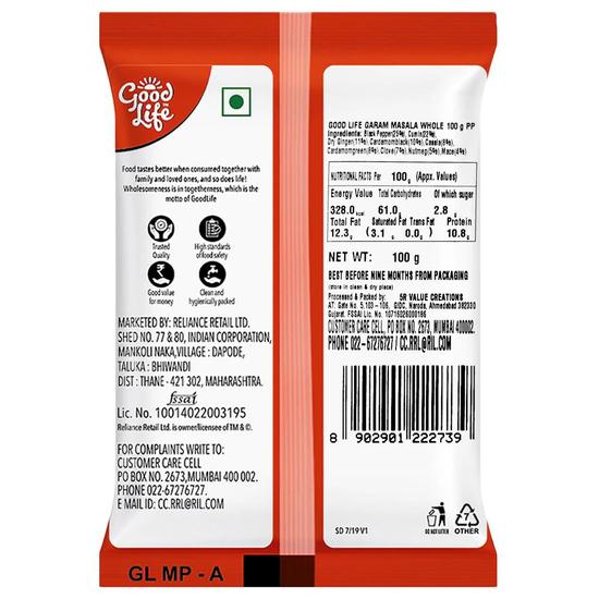 Good Life Whole Garam Masala 100 G