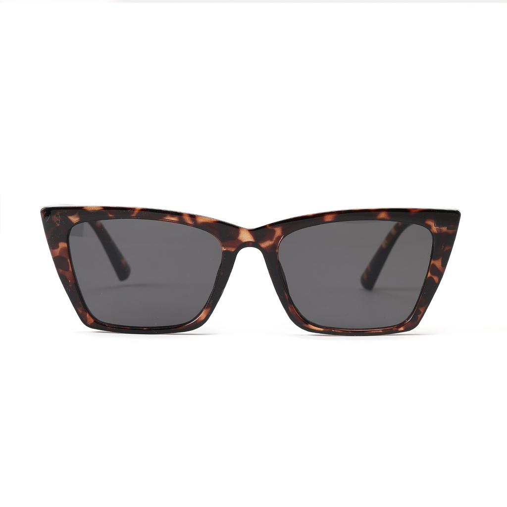 Glasses B303 Pointed Corner Cat'S Eye Square Transparent Gray Hawksbill Frame Sunglasses Women, Sunglasses Men