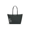 PVC Tote Bag, Shopping Bag, Shoulder Bag, Handbag Large Women's Dark Green NF4243SJ-K49