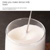 1 Set Cream Frother Battery Powered Handheld Breaking Foaming Electric Egg Beater for Kitchen