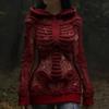 Womens Cozy Oversized Hooded Sweater With 3D Christmas Snowman Print Soft Knit Pullover Winter