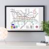 World Subway Metro Map Posters and Prints Wall Art Decorative Picture Canvas Painting For Living Room Home Decor Unframed