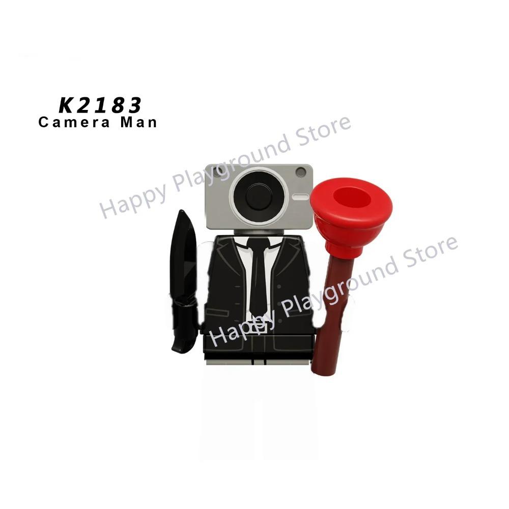 New KDL SWAT Skibidi Toilet Man Figures Anime Block Toys TvMan Titan Cameraman Speakerman Bricks Model Toy For Kid Birthday Gift