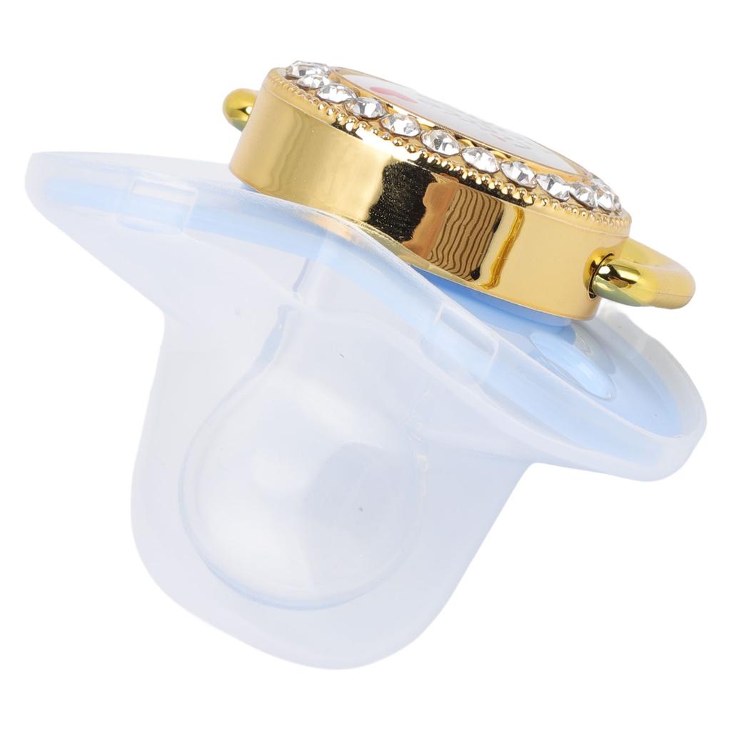 Baby Luxury Pacifier BPA   Little   Rhinestones Golden   Newborn Dummy Soother for 6 to 18 Months Baby