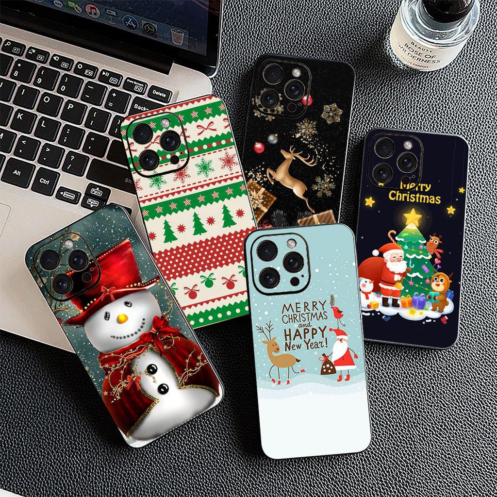 Protective Cover Tree Deer Merry Christmas Snowman for Xiaomi Redmi 15 15C 14C 8A A4 A5 Note 8 7 14 Pro + 8T 14S Phone Case