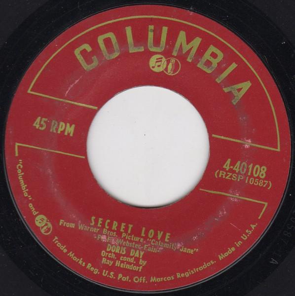 

7inch Record DORIS DAY Secret Love The Deadwood Stage W 440108 Columbia 1953 US Soundtracks Musicals Used