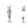 Osterhasenfigur Statue Kreatives Ornament Niedliche Dekoration Rustikal für Schrank Büro