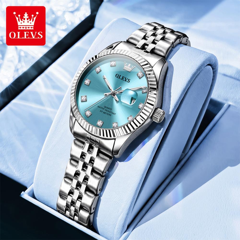 OLEVS Elegant Ladies Watch Luminous Waterproof Date Wristwatch For Woman Quartz Women's Watches