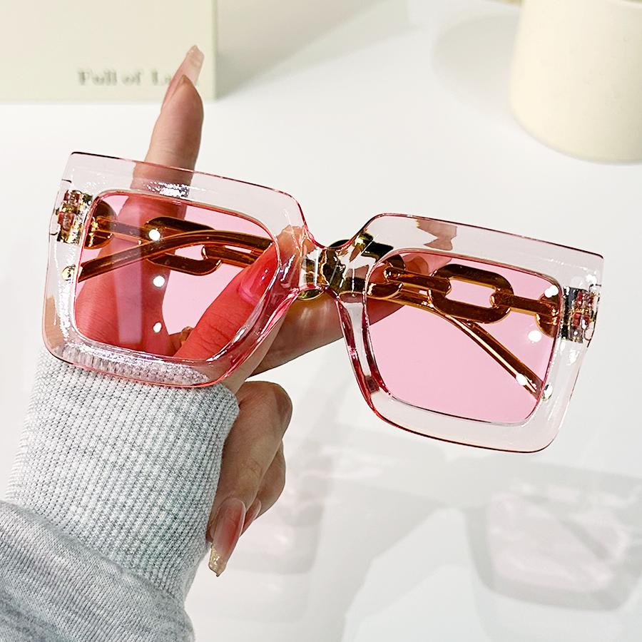 Trend Oversized Square Fashion Glasses,Girls Boys Stylish Sunglasses,for Party, Hiking, Trekking,Shopping