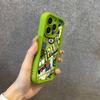Graffiti-Style Silicone Phone Case for iPhone Models: 11, 12, 13 Pro, 14, and 15 Pro Max