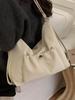 Korean Style Women's Shoulder Bag Autumn Winter Textured Suede Handbags Retro Casual Large Capacity Student Backpack