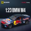 CCA Simulation 1/24 BMW M4 G82 DTM Red Bull Racing Car Model Sound Light Collection Miniature Voiture Home Decor Boy Friend Gift