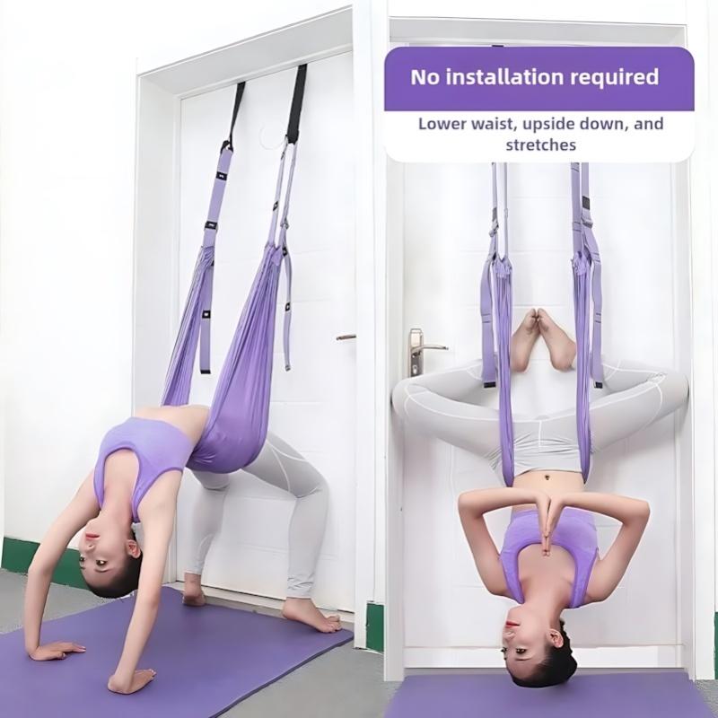 

BEPAN Advanced Purple Aerial Yoga Rope - Professional Home Yoga Assistant, Luxury Fitness Gear, Single Piece United States