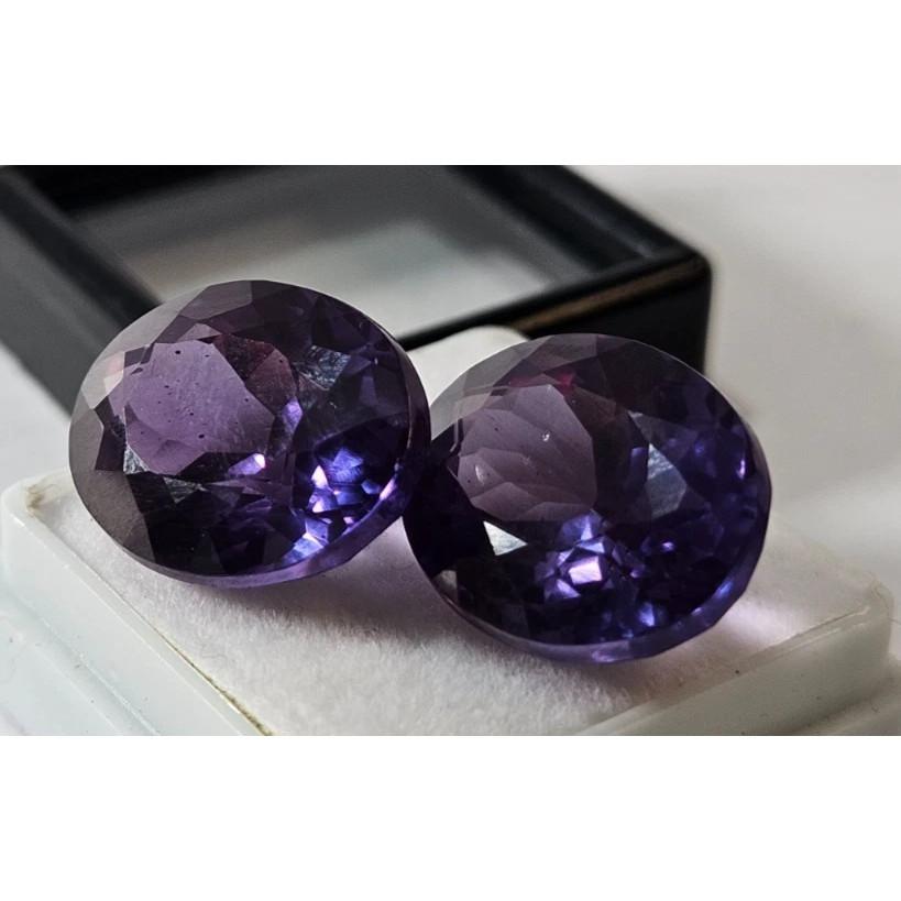 Natural Alexandrite Color Change Oval Cut 7-8 Ct Pair Stunning Gemstone