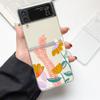Cute Cartoon Candy Painted Fashion Phone Case For Samsung Galaxy Z Flip 3 4 5 6 7 Hard Folding Z Flip4 Clear PC Cover Gift