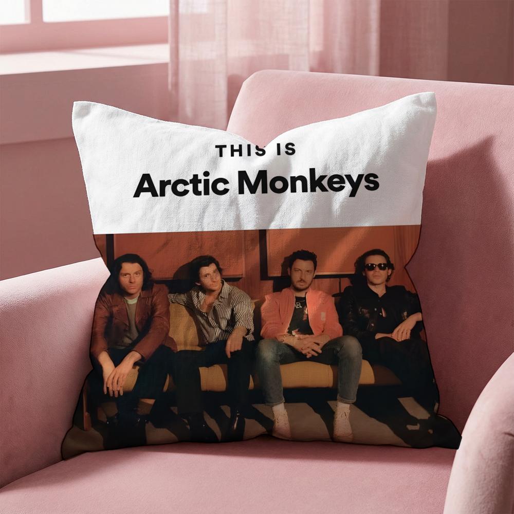R-Rockové kapely A-Arctic Monkeys Povlak na polštář Víceúčelový povlak na polštář pro domácnost a auto - Oboustranný, měkký a odolný pro každodenní použití
