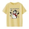 Fashionable Christmas Happy SnowUnisex Printed Pattern Tshirt Short Sleeve Round Neck Versatile Womens Tshirt