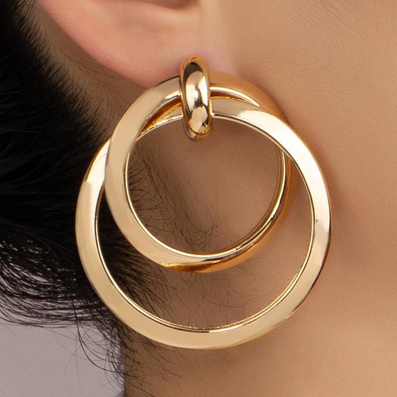 Round Drop Earrings