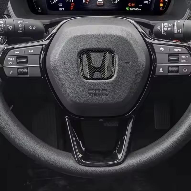 50x40mm ABS Car Steering Wheel Cover Emblem Sticker For Honda Envix Odyssey City Jazz Fit CRV Civic Accord Insight Jade Vezel DD33