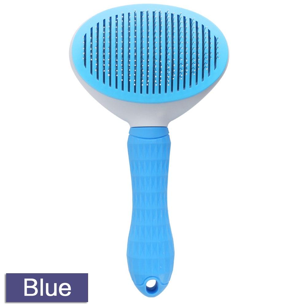 1PC Pet Comb Kartáč pro psy a kočky Samočisticí kartáč na líčení krátkých a dlouhých vlasů Kartáč na vypadávání vlasů