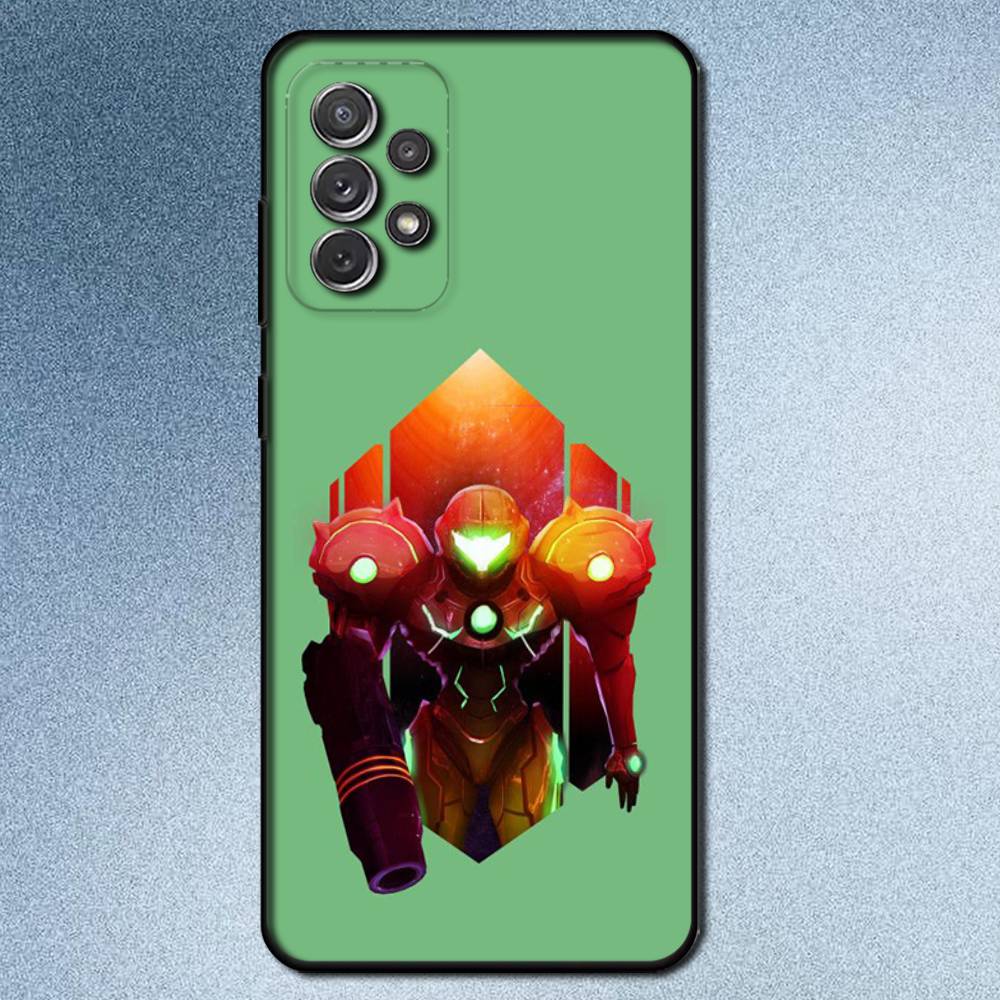 Game M-Metroid Phone Case For Samsung S25,S24,S21,S22,S23,S30,Ultra,S20,Plus,Fe,Lite,Note,10,9,5G Black Cover