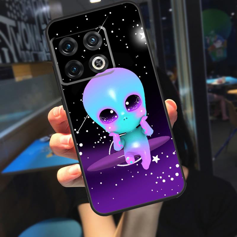 Aesthetics Cute Cartoon Alien Funda For OnePlus 12R 13 R 12 11 9 10 Pro 8T 9RT 10T OnePlus Nord 4 CE 2 3 Lite N20 N30 Case