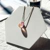 Modeschmuck Silber Halskette Kristall Oval Wassertropfen Anhänger Halskette Schmuck Zubehör für Damen Mädchen