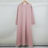 Shop Women S Korean Maternity Round Daily Plain Long dreSS Pink Ll Wdr 4850