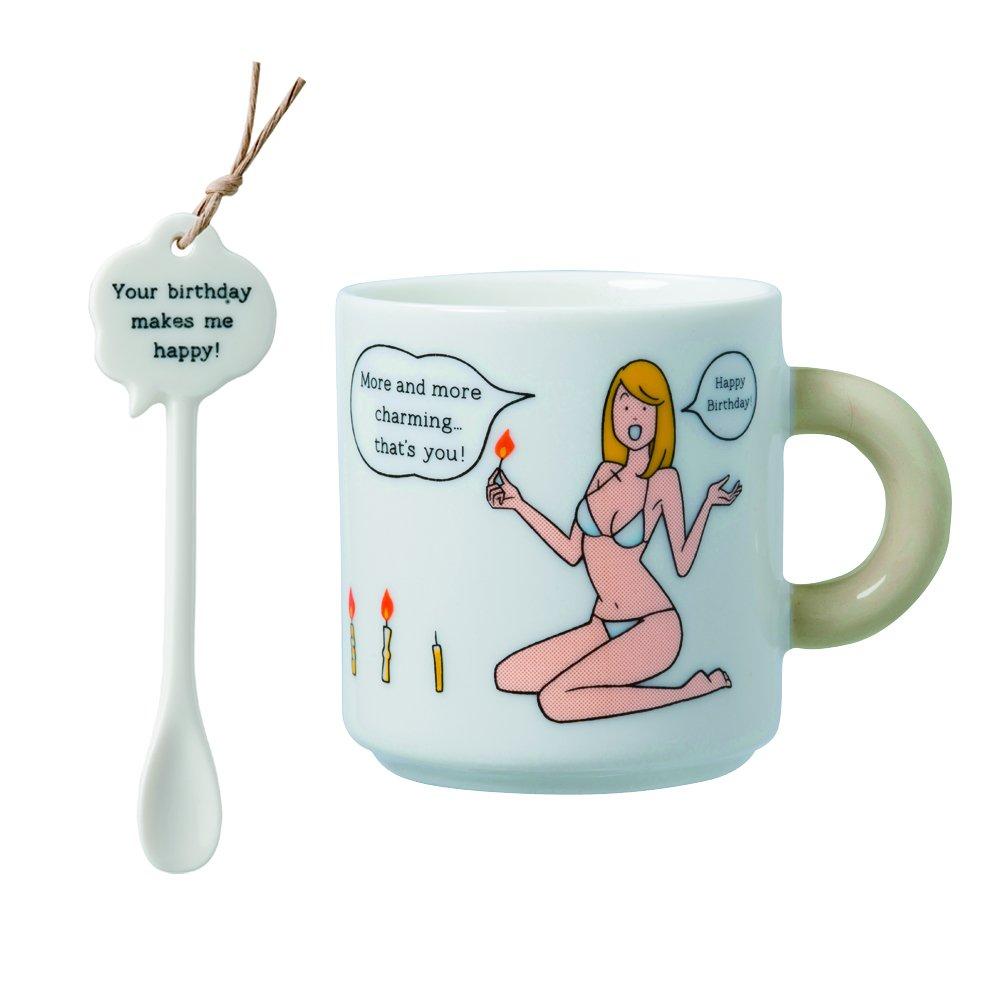 

KINTO Talking Happy Birthday Mug, Yutanpo Shirane, 31771