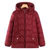 Women's Thickened Winter Cotton Jacket Women's Casual Hooded Coat Warmth Comfortable Mom Clothes Middle-Aged And Elderly Fashion
