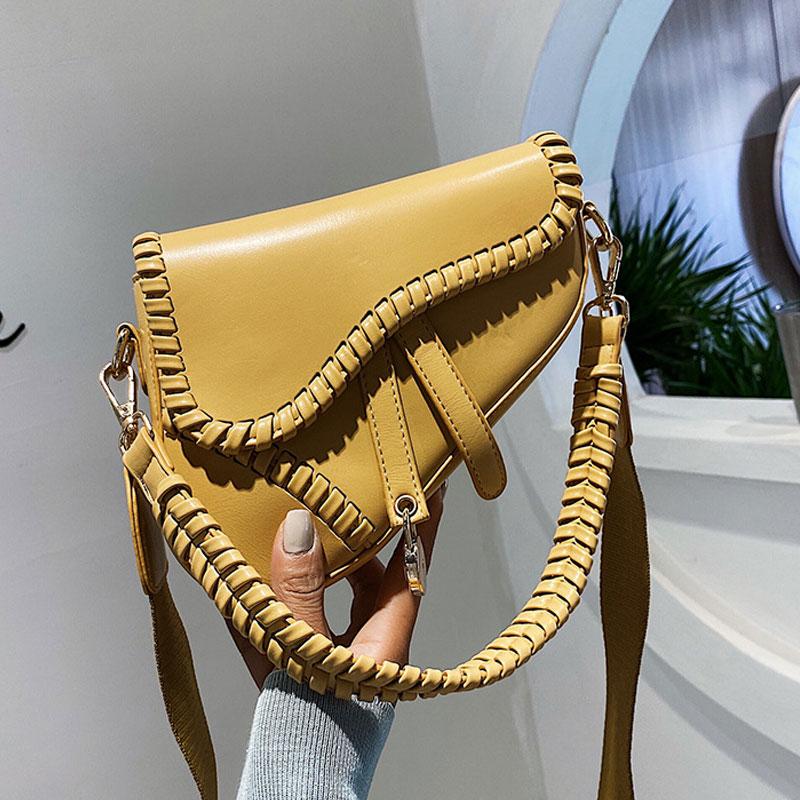 Women Underarm Saddle Bag Purses and Handbags Luxury Lipstick Box PU Leather Shoulder Crossbody Bags 2022 Summer Tassel
