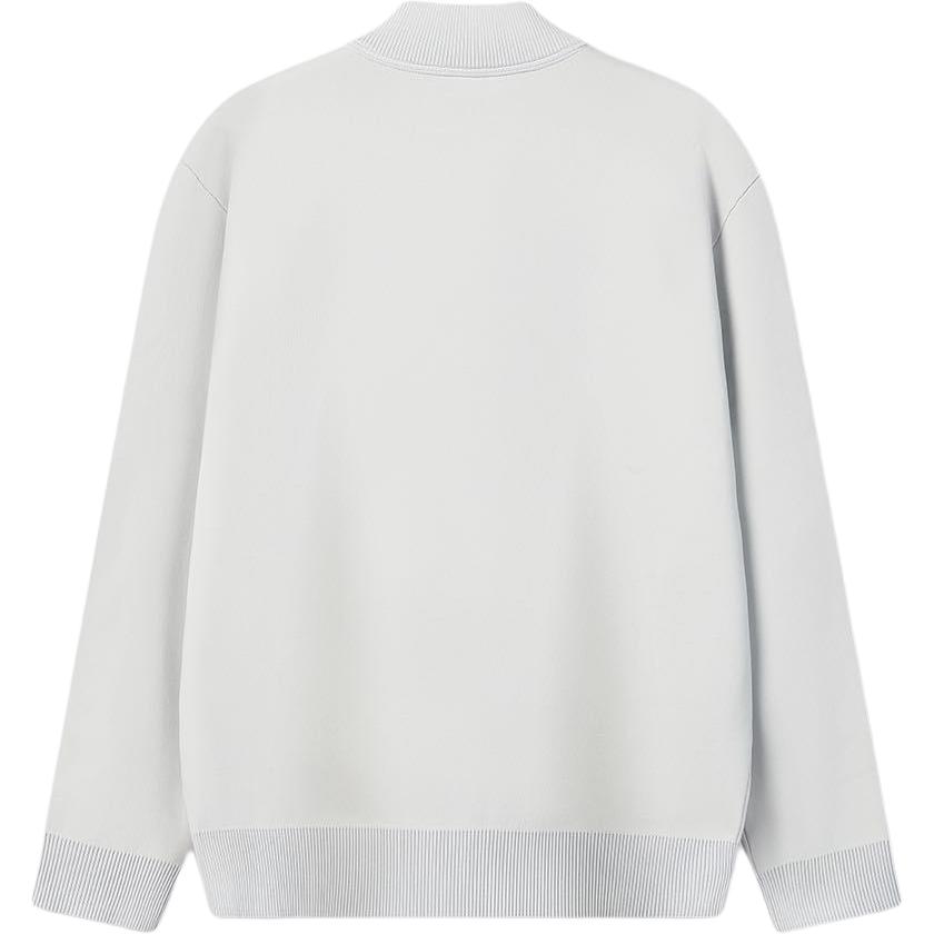 Fila Milano Series Fw25 Stand Collar Pullover Long Sleeve Sweatshirt Men Sweatshirt F11M615404F-GY