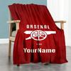 Arsenal Personalized Text Blanket Throw Personalized Blanket Ultra-Soft Perfect for Livingroom Picnics Bed Living Room Four Seasons Multipurpose