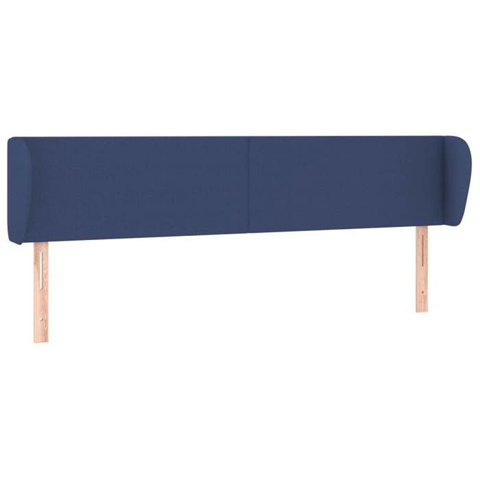 Maison Exclusive - Tête de lit avec oreilles Bleu 163x23x78/88 cm Tissu