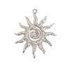 MamacitaSlay Vintage Spiral Sun Gold Plated Charms for Jewelry Making Handmade Waterproof Stainless Steel Charm Pendant