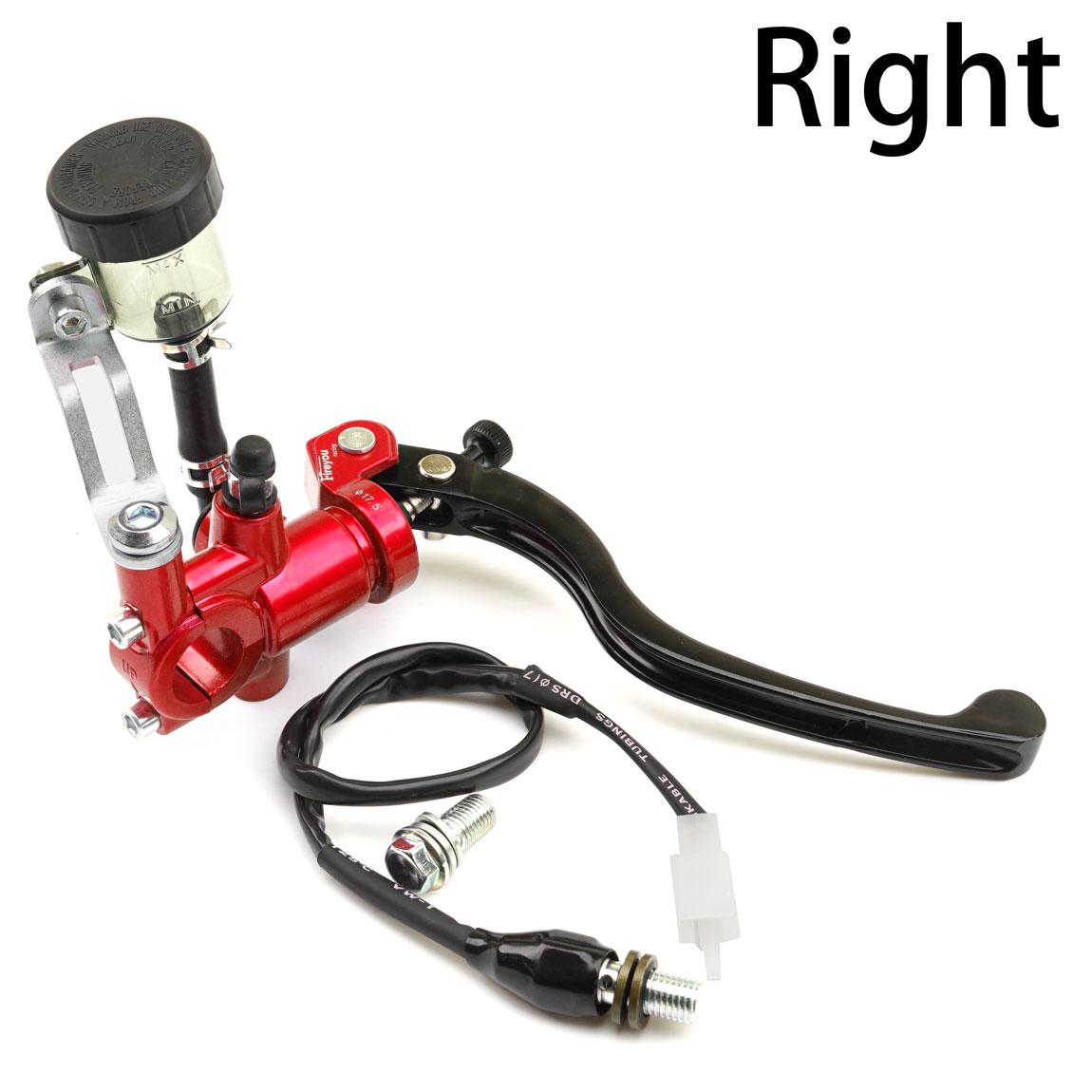 

Universal Motocycle Radial Brake Clutch Pump Master Cylinder Levers handle 17.5mm piston Adelin for Honda Suzuki Yamaha Kawasaki Right Red