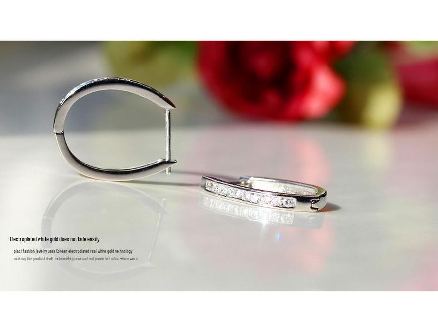 Weihua Hong Kong Trendy Women's Korean-Style Silver-Plated Earrings