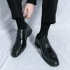 Men Retro Oxfords Black Formal Business Dress Derbys Prom Tuxedo Party  Leather Shoes Large Size