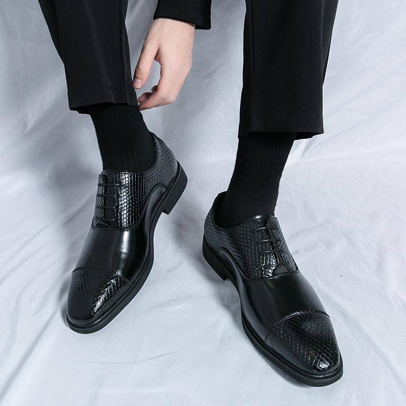 Office shoes men Casuales Leather Shoe for Male lace up Italian Shoes Men Werkschoenen Casual Shoe for Men Fashion dress shoes