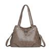 Women's Large Capacity Shoulder Bag Soft Leather Tote Bag Mother Bag