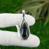925 Silver Pear Nellite Gemstone Wife Anniversary Wedding Handcrafted Pendant
