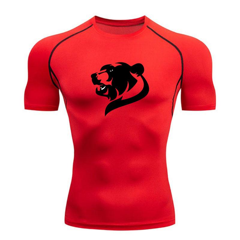 Men's Compression Quick Dry Workout T-Shirt, Stylish Black B