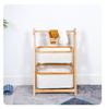 Multi-layer Folding Storage Rack for Bedroom, Living Room, and Bathroom