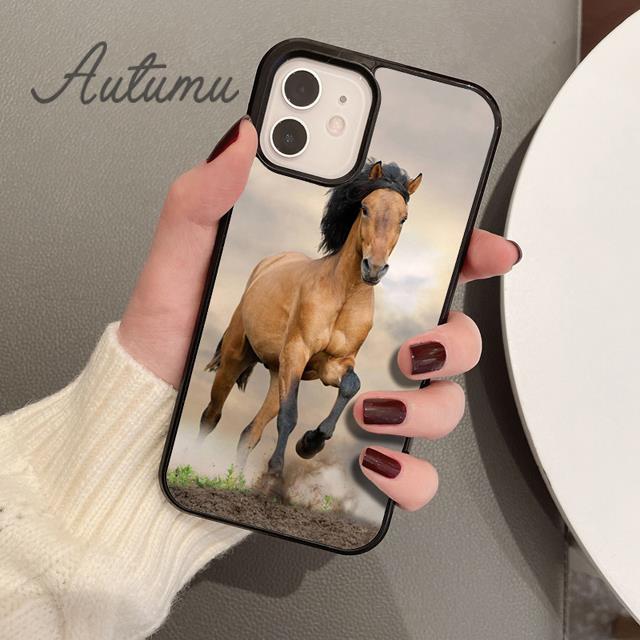 

Лошадь Животное Бег крутой Чехол для телефона Для iPhone 17 Air 15 16 16e Pro Max 11 12 13 14 Plus Чехол coque Fundas Оболочка iPhone 13