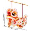 Cartoon Lion Dance Lantern Ancient Chinese Style Luminous Lantern Portable Lantern  Spring Festival